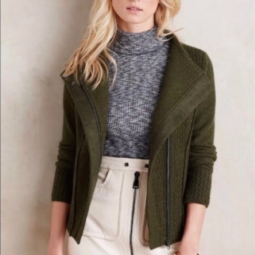 Anthropologie Sparrow Moto Jacket